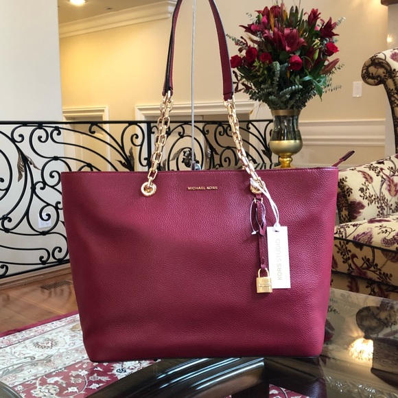 NWT, Michael Kors Mercer Chain MD TZ MF Handbag - Picture 8 of 8